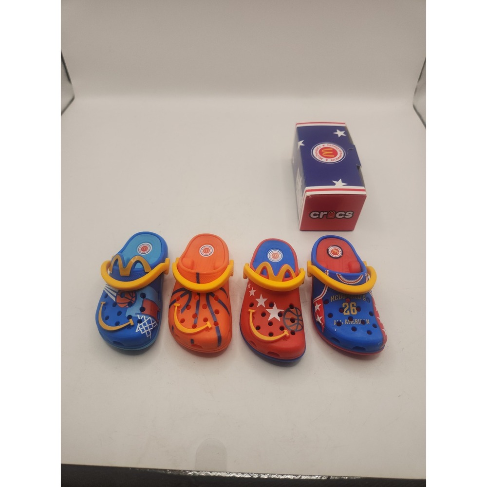 2026 McDonald's Happy Meal All American Game x Crocs Key Chain SET of 4